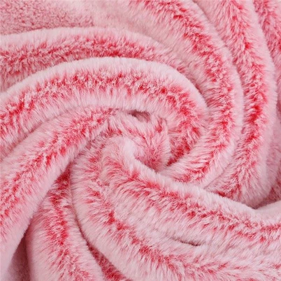 Kanin fuskpäls Fleecetyg